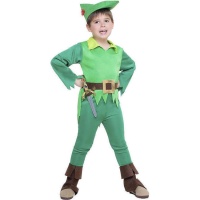 Costume bambino avventuroso verde da bambino