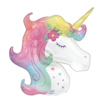 Unicorno Incantato Silhouette del palloncino 83 x 73 cm - Anagramma