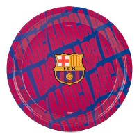 Piatti FC Barcelona da 23 cm - confezione da 8 pezzi