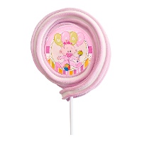 Spiedino roller rosa per Baby shower da 40 gr