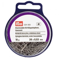 Spilli in acciaio inossidabile 26 x 0,53 mm - Prym - 15 g