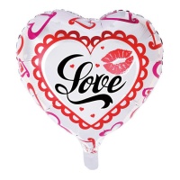 Palloncino a cuore Love da 46 cm