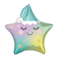 60 x 63 cm globo stella dormiente per bambini