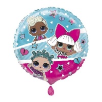 Palloncino LOL Surprise azzurro e rosa da 45,7 cm - Unico nel suo genere