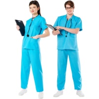 Costume da medico blu per adulto