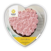 Stampo a cuore in alluminio da 25,4 x 5,08 cm - Wilton