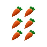 Figure di zucchero a forma di carota - Dekora - 60 unità