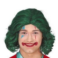 Parrucca da clown verde