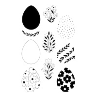 Timbri per uova di Pasqua in acrilico - Artemio