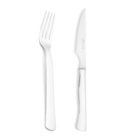 Set di 6 forchette da 20 cm e 6 coltelli da bistecca da 22 cm Steel-Force - Arcos