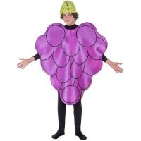 Costume da uva viola con cappello per adulti