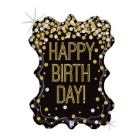 Palloncino cornice Happy Birthday da 86 cm - Grabo