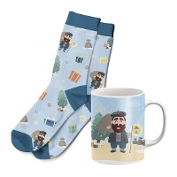 Set regalo di tazza e calzini di Olentzero