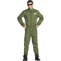Costume da pilota di caccia americano per uomo