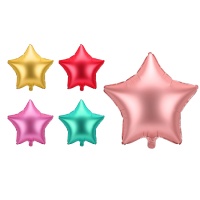 Palloncino stella opaco in colori assortiti da 48 cm - PartyDeco - 1 unità