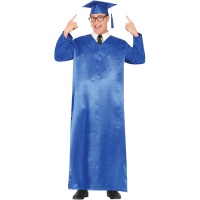 Costume da laureato blu per adulto