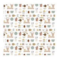 Utensili da cucina in carta pergamena 30,5 x 30,5 cm - Artis decor - 3 pz.