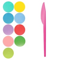 Coltelli di plastica colorati da 16,5 cm - 15 pezzi