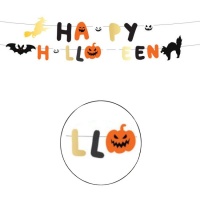 Ghirlanda Happy Halloween 1,50 m in due pezzi