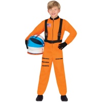 Costume da astronauta della Nasa arancione per bambini