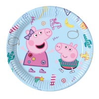 Piatti Peppa Pig e George 23 cm - 8 unità