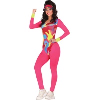 Costume da runner colorato per donna