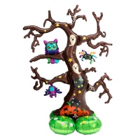 Palloncino gigante albero Hallooween con base da 111 x 157 cm - Anagram