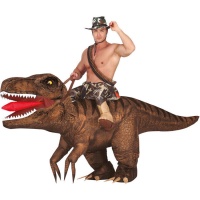 Costume da dinosauro gonfiabile per adulti