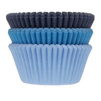Capsule per cupcake colorate blu - House of Marie - 75 pz.