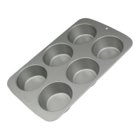 Stampo per cupcake in acciaio 34,7 x 21,5 x 4,1 cm - PME - 6 cavità