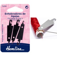 Infilatore per aghi a cruna lunga - Hemline - 3 pz.