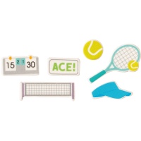 Decorazioni in zucchero 2D per cupcake - 12 pezzi