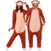 Costume scimmia divertente da adulto