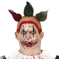 Maschera da clown con ciuffi