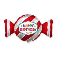 Palloncino Happy Birthday Candy 53 x 92 cm - Conver Party