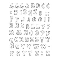 Timbri per alfabeto in legno acrilico - Innspiro