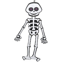 Pendente di scheletro piatto di 58 cm