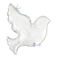 Palloncino colomba bianco perla da 86 cm - Grabo