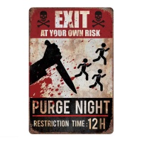 Poster Purge Night da 36 x 24,5 cm