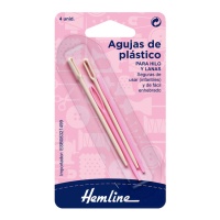 Aghi di plastica per bambini da 6,5 e 7,5 cm - Hemline - 4 pezzi