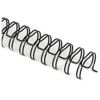 Spirali di rilegatura nere 22,20 mm - decoro Artis - 2 unità