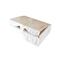 Scatola per biscotti con disegno di lettere 18,2 x 13,5 x 5,4 cm - Sweetkolor