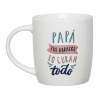Boccale da 350 ml Papà i tuoi abbracci curano tutto - DCasa