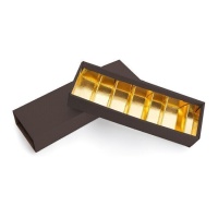 Scatola di cioccolato marrone Berlin 24,5 cm - Pastkolor