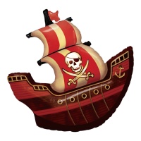 Palloncino a forma di nave pirata da 85 cm