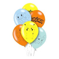 Palloncini in lattice di Pokémon da 27,5 cm - 6 pezzi