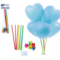 Centrotavola per palloncini colorati - 8 pezzi
