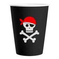 Bicchieri pirata 200 ml - 8 pezzi