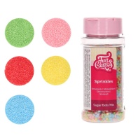 Sprinkles coriandoli tondi colorati 80 g - FunCakes
