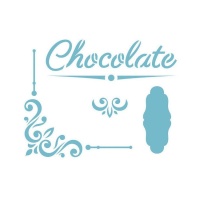 Stencil cioccolato 20 x 28,5 cm - Artis decor - 1 unità